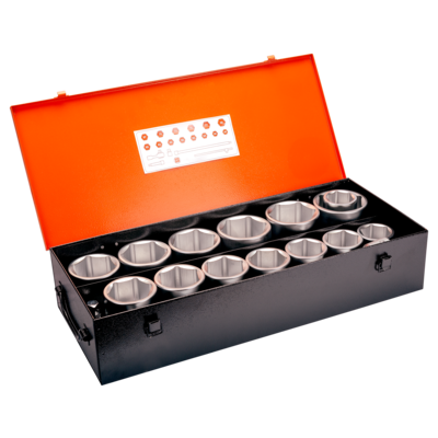 SOCKET SET 1", 19 PCS METRIC