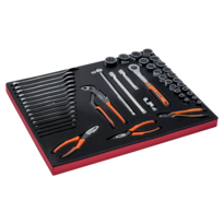 Fit&Go 3/3 Foam Inlay Wrench/Pliers/Socket Set - 47 Pcs