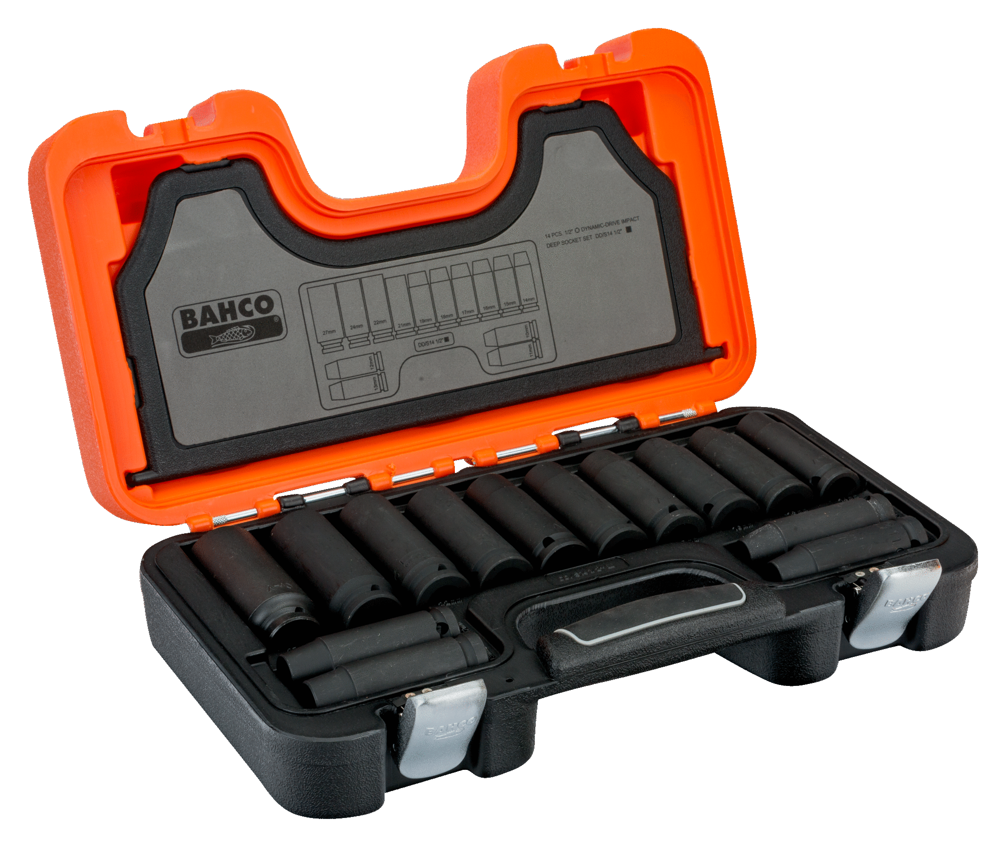 Half inch deals impact socket set