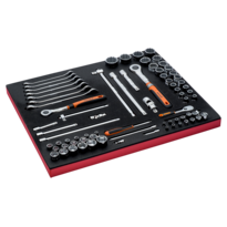 Fit&Go 3/3 Foam Inlay Socket and Wrench Set - 75 Pcs
