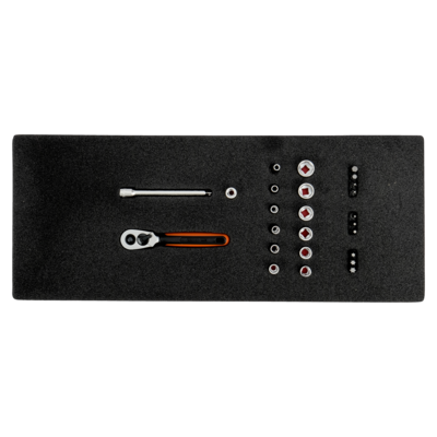 1/4"SOCKET SET 25 PCS W/HANGER 圖 2