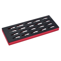 Fit&Go 1/3 Foam Inlay 1/2" Bit Driver Set - 20 Pcs