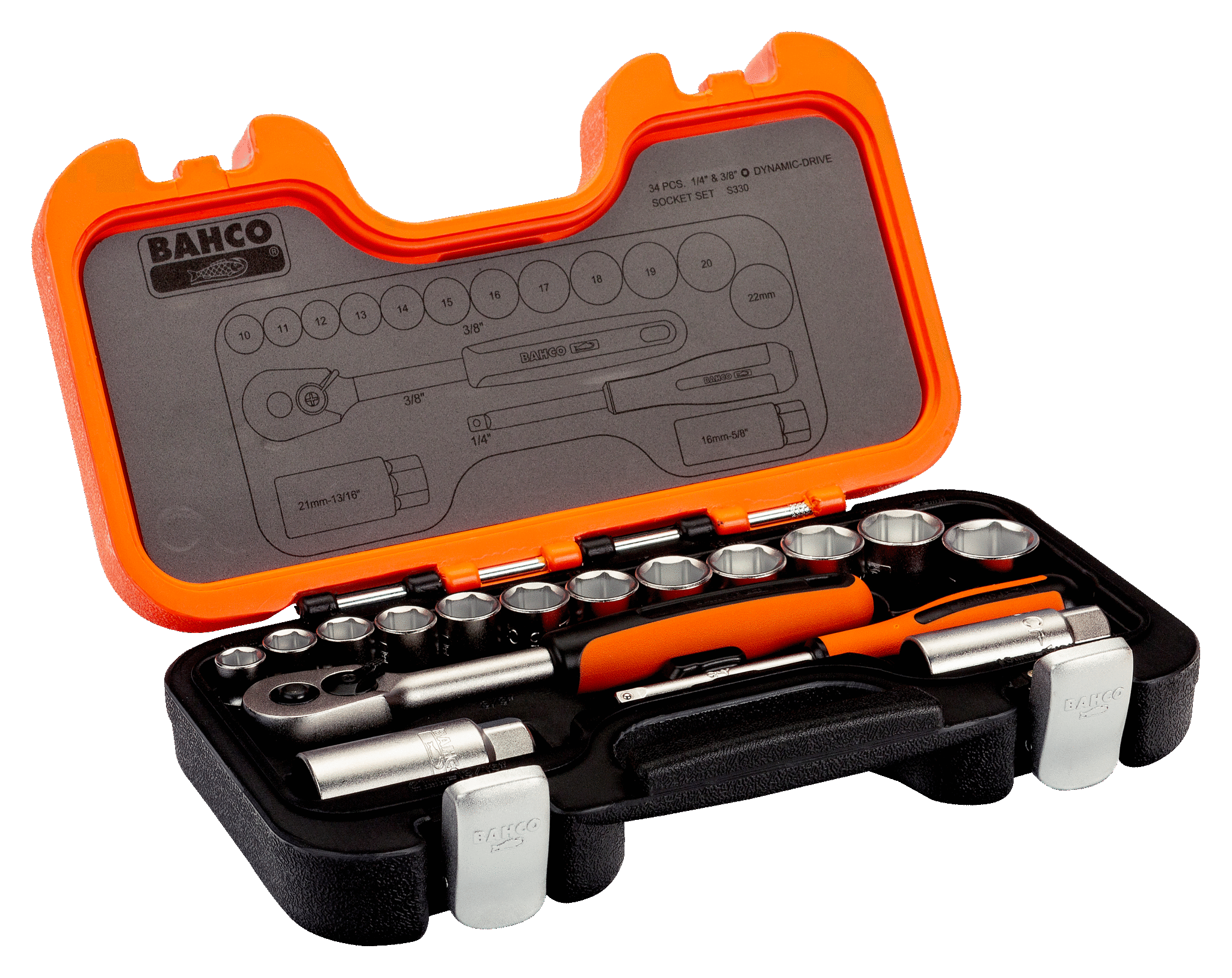 1-4-and-3-8-square-drive-socket-set-with-metric-hex-profile-and