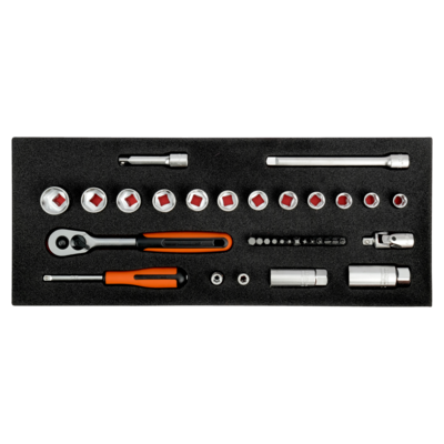 1/4"-3/8" SOCKETS 34PCS W/HANG 圖 2