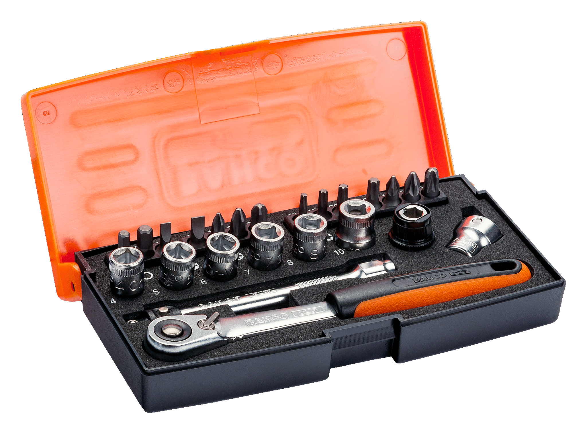 1 4 Square Drive Socket Set With Metric Hex Profile And Screwdriver