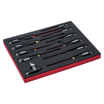 Fit&Go 2/3 Foam Inlay Slotted/Phillips Screwdriver Set - 11 Pcs