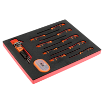 Fit&Go 2/3 Foam Inlay Screwdriver/Hex Key/Bit Set - 49 Pcs