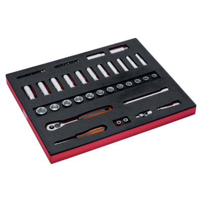 SOCKET SET 3/8 STD+DEEP 3/3