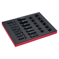 Fit&Go 2/3 Foam Inlay 1/2" Deep Impact Socket Set - 27 Pcs