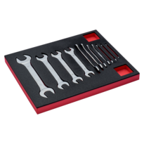 Fit&Go 2/3 Foam Inlay Double Open End Wrench Set - 11 Pcs