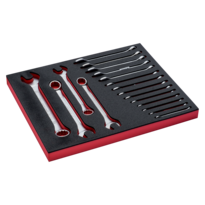 Fit&Go 2/3 Foam Inlay Combination Wrench Set - 18 Pcs