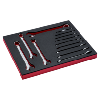 Fit&Go 2/3 Foam Inlay Imperial Combination Wrench Set - 13 Pcs