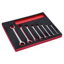 Fit&Go 2/3 Foam Inlay Flare Nut Wrench Set - 8 Pcs