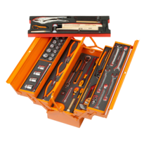 Cantilever Metallic Box with Foams General Purpose Tool Kit - 69 pcs