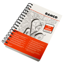 Data book of tension values for timing and accessory belts, synchronous, V&V and ribbed shape.