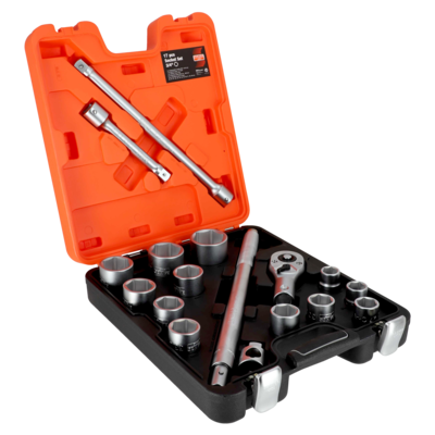 SOCKET SET 3/4" 22>50 MM