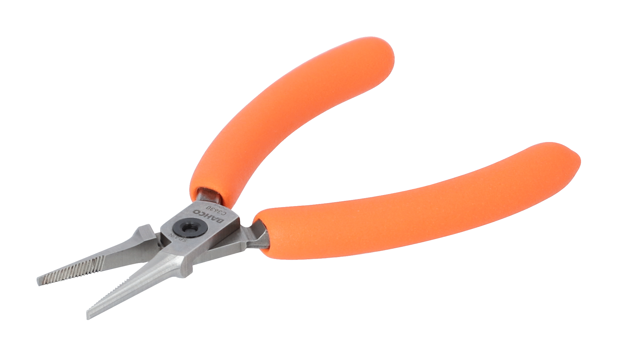 Compact Snipe Needle Nose Pliers with Orange PVC Handle