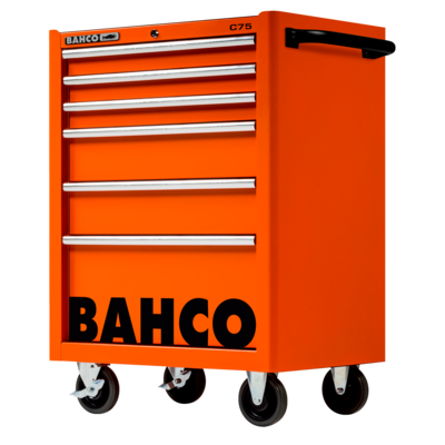 6 DRAW.PRO TOOL TROLLEY ORANGE